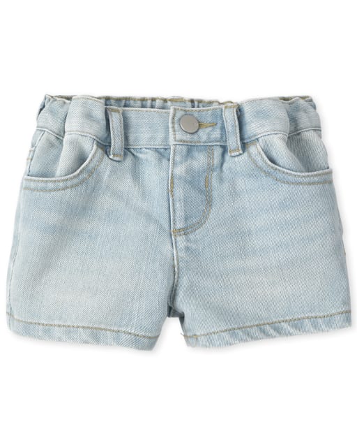 The Childrens Place Girls Denim Pull on Shorts