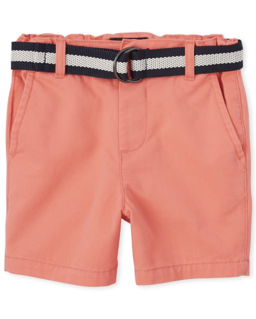 The Childrens Place Boys Solid Chino Shorts