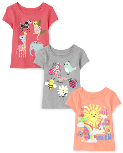The Childrens Place Baby Girls Solid Matchable Crossback Tops