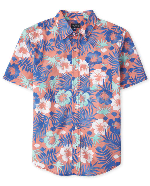Mens Dad And Me Short Sleeve Tropical 