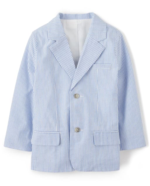 Boys Long Sleeve Seersucker Blazer Spring Jubilee