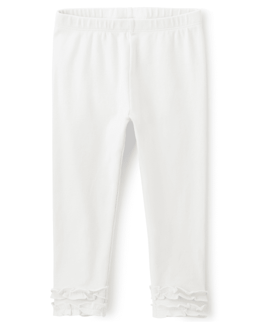girls ruffle leggings