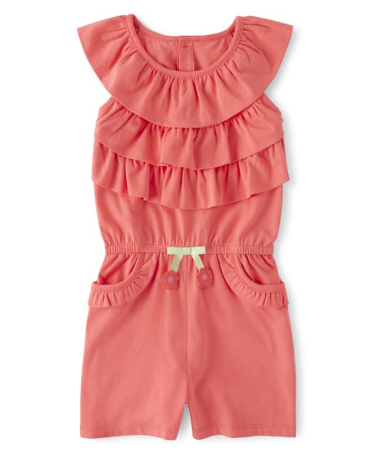 Girls Ruffle Romper - Fairy Blossom