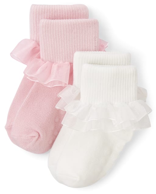 Girls Ruffle Socks 2 Pack Spring Jubilee