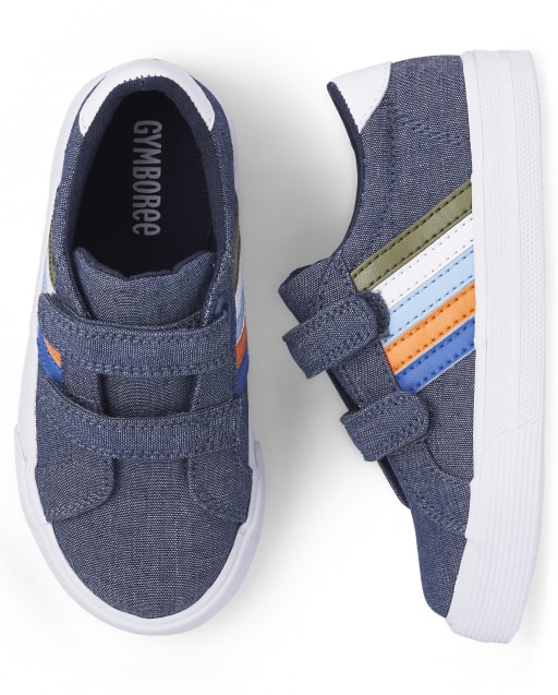 Baskets basses rayées pour garçons - Baleine Hello There - lbl_product_image_view_1