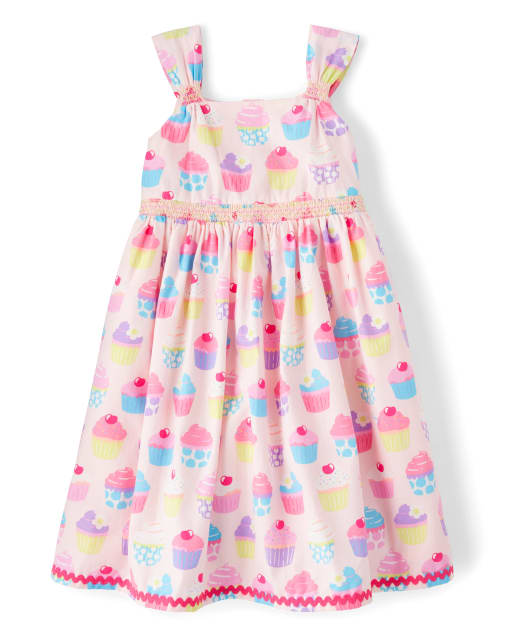 cupcake smocked dress