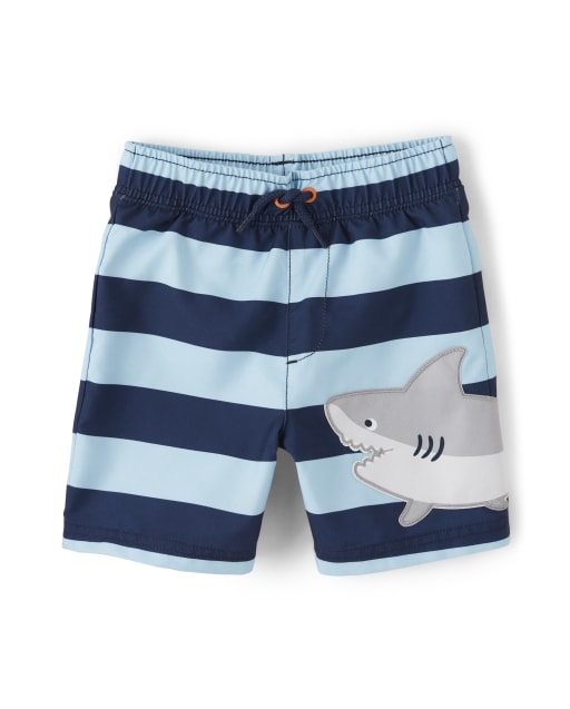 boys shark swim shorts