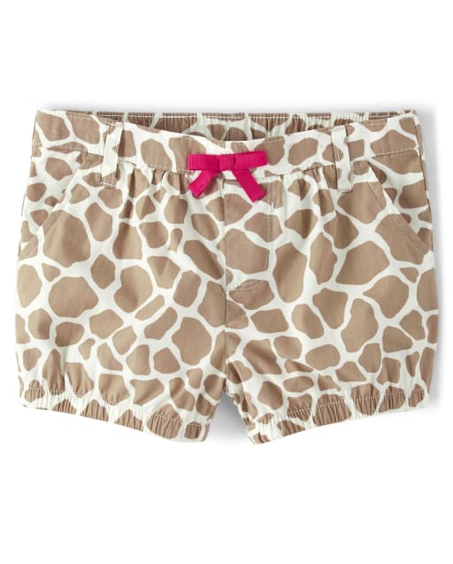 Short à bulles girafe pour filles - Safari d&#39;été