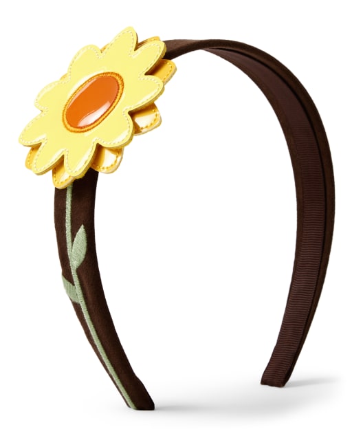 Girls Applique Sunflower Headband Harvest