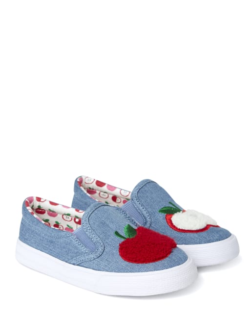 embroidered slip on sneakers