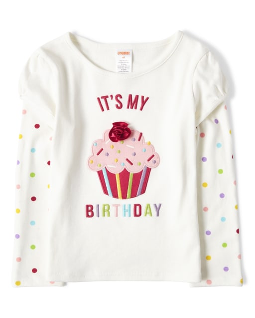 Haut 2 en 1 Cupcake Brodé Fille - Boutique d'anniversaire - lbl_product_image_view_1