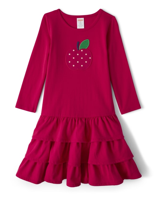 Robe à volants brodée pour filles - Candy Apple - lbl_product_image_view_1