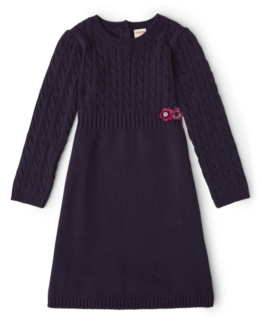 Robe pull à fleurs appliquées pour filles - Berry Cute - lbl_product_image_view_1