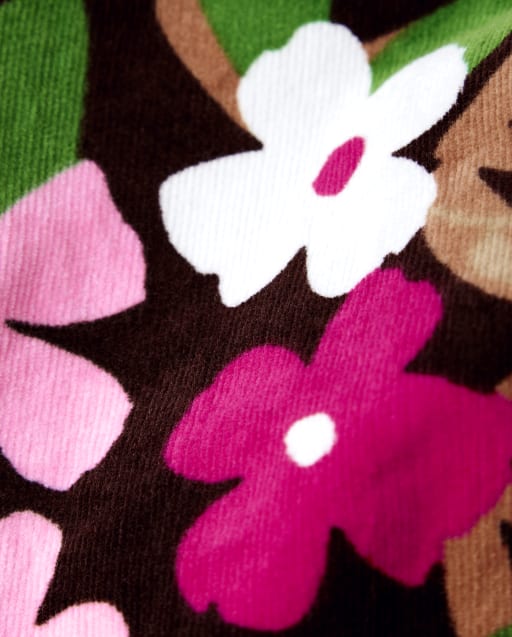 Jeggings en velours côtelé à imprimé floral pour Fille - Pony Club - lbl_product_image_view_2
