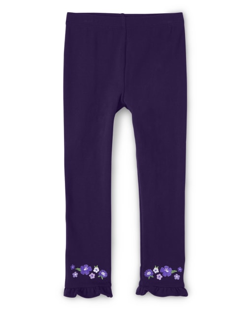 Girls Ruffle Leggings - Whooo's Cute