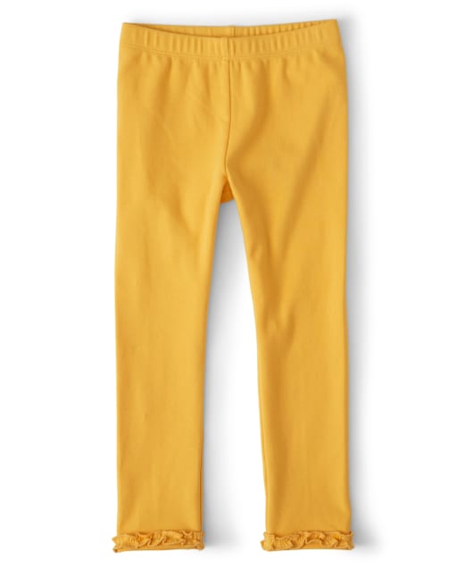 girls ruffle leggings