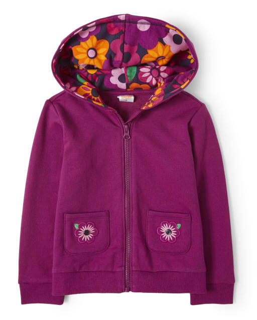 girls zippered hoodies