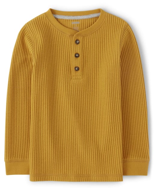 Boys Thermal Henley Top - Every Day Play