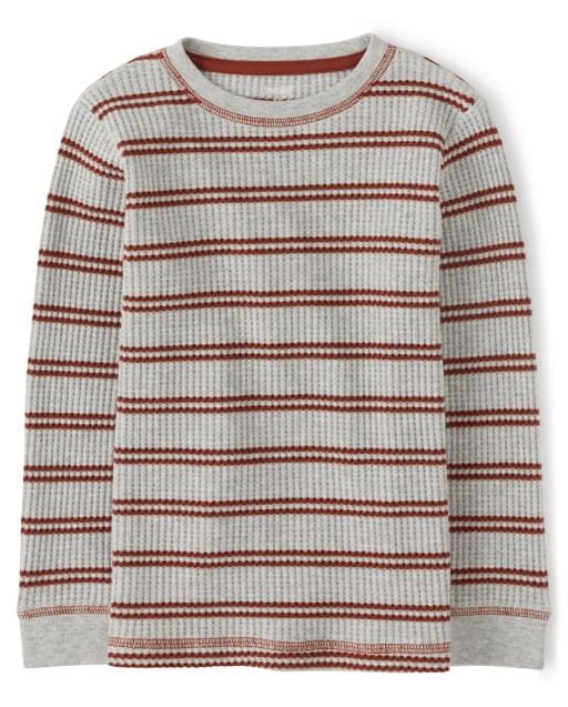 striped thermal top