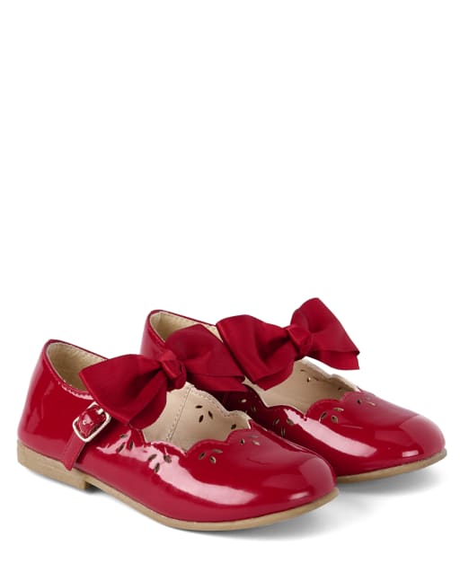 Girls Removable Bow Ballet Flats - Picture Perfect