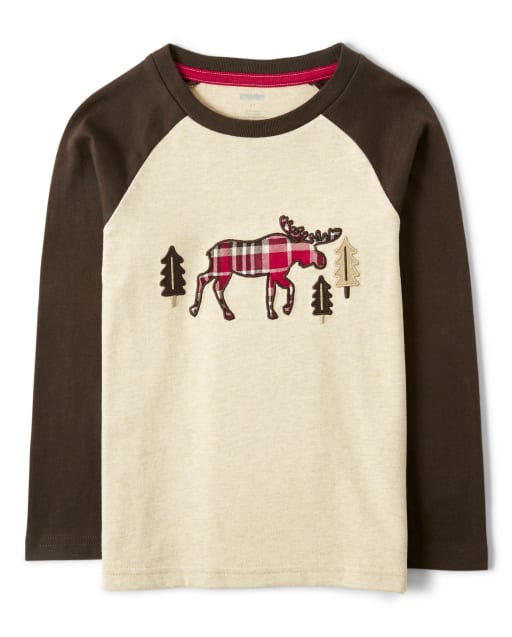 Haut d'orignal brodé à carreaux pour garçons - Moose Mountain - lbl_product_image_view_1