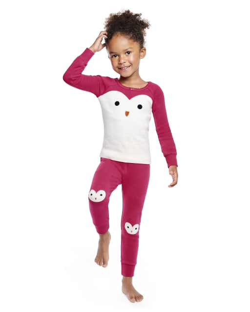 Girls Penguin Cotton 2-Piece Pajamas - Gymmies - view 1