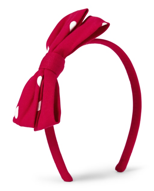 Girls Bow Headband - Valentine Cutie