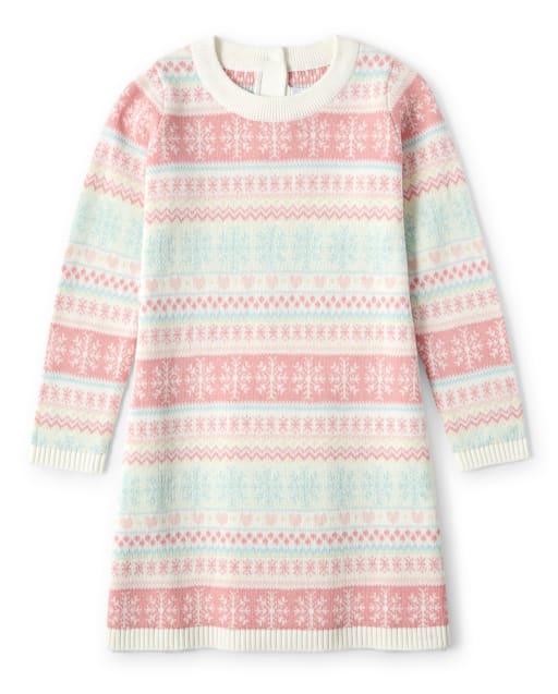 Robe pull Fairisle pour filles - Princesse des Neiges - lbl_product_image_view_1