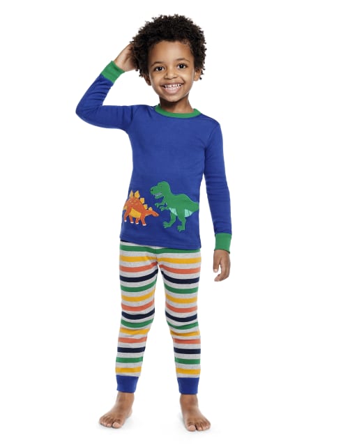 Pijama de 2 piezas de algodón Dino para niño - Gymmies - lbl_product_image_view_1