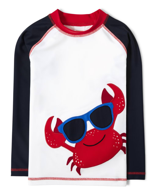 Boys Crab Rashguard - All Aboard - view 1