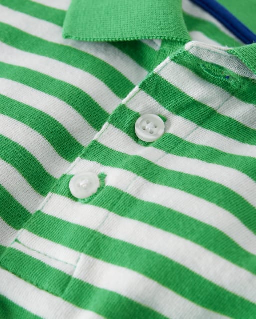 Boys Striped Polo - Country Club - view 2