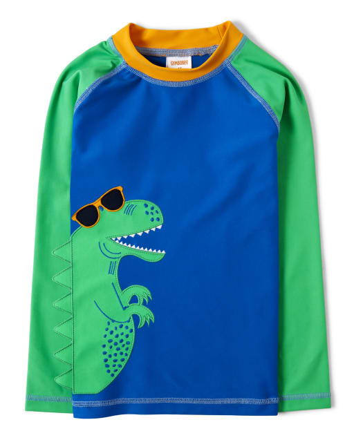 Boys Spike Rashguard - Hello Dino - view 1