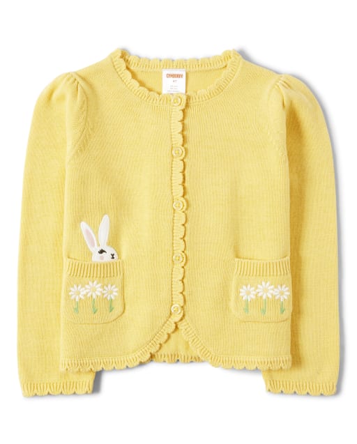 Cardigan festonné de Pâques brodé pour filles - Garden Party - lbl_product_image_view_1