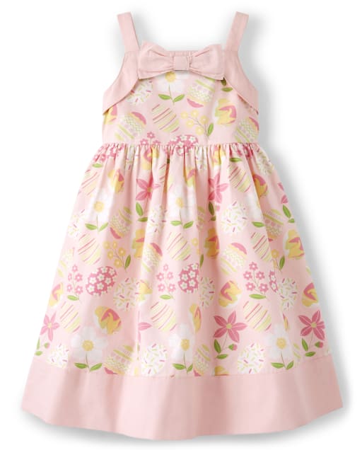 Girls Easter Bow Dress - Garden Party - view 1