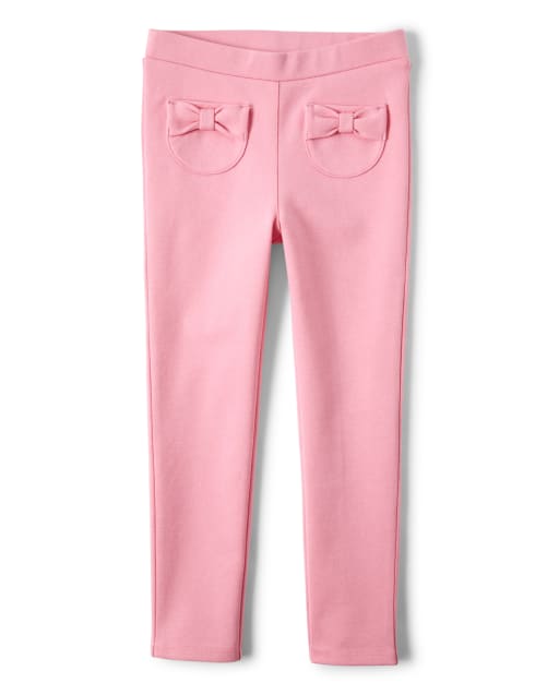 Girls Bow Ponte Jeggings - Garden Party - view 1