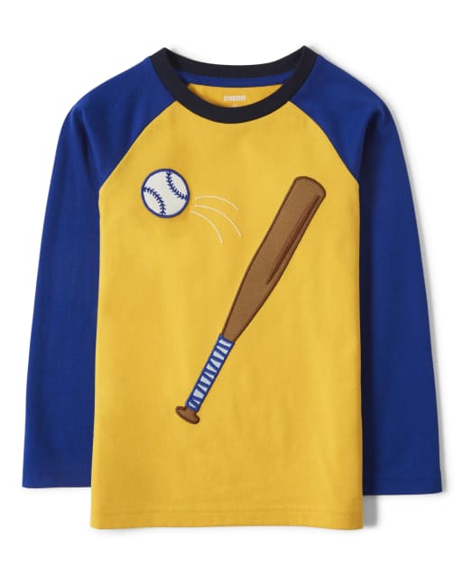 Boys Embroidered Baseball Top - Lil Champ