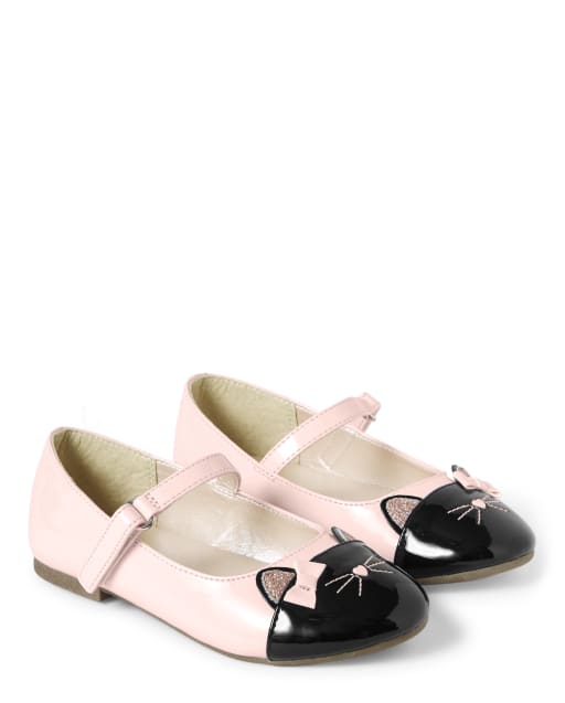 Girls Cat Ballet Flats - Puuurfect In Paris