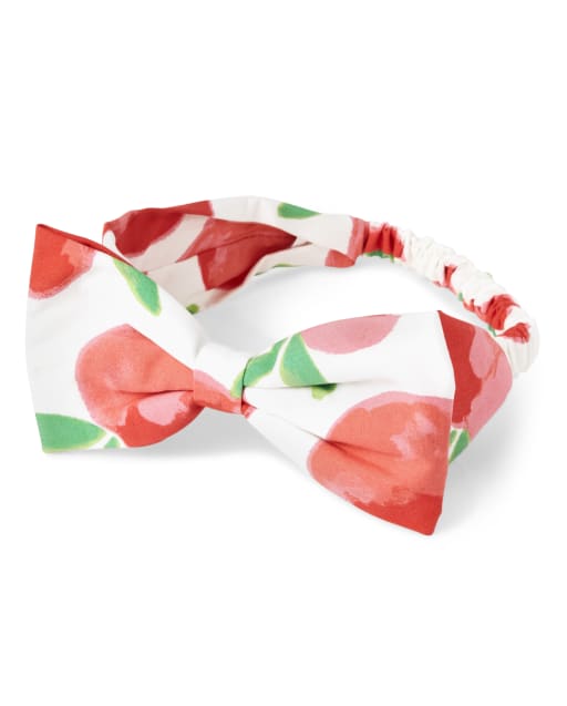 Girls Bow Headwrap - Pretty Peach - view 1