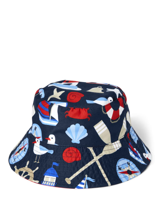 Boys Nautical Bucket Hat - All Aboard - view 1