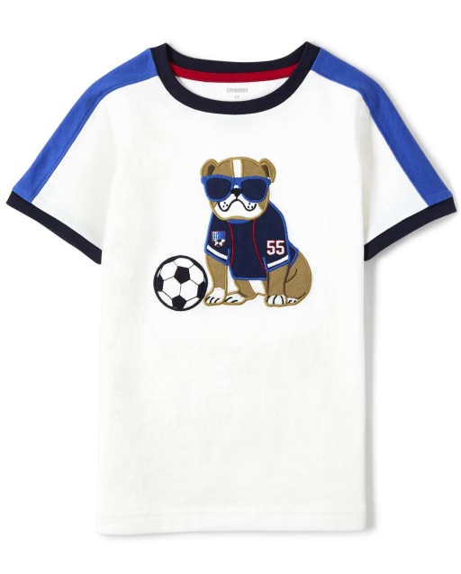 Haut pour chien brodé pour garçons - Prêt, prêt, objectif - lbl_product_image_view_1