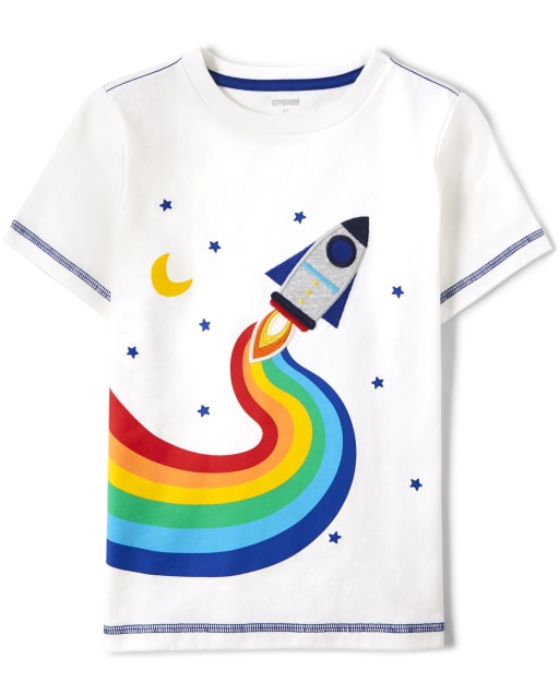 Haut fusée arc-en-ciel pour enfants - Futur astronaute - lbl_product_image_view_1