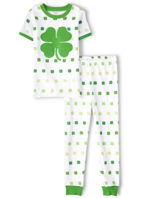 Kids Little Leprechaun Cotton 2-Piece Pajamas - Gymmies