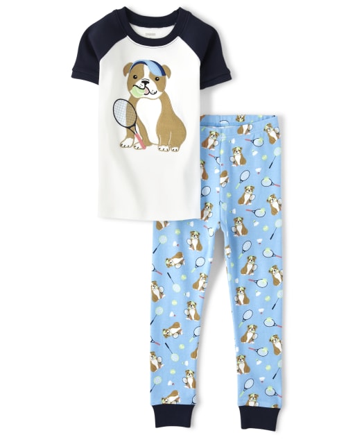 Pyjama 2 pièces en coton Tennis Dog pour garçon - Gymmies - lbl_product_image_view_1