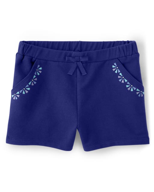 Girls Floral Medallion Bow Shorts - Island Getaway - view 1