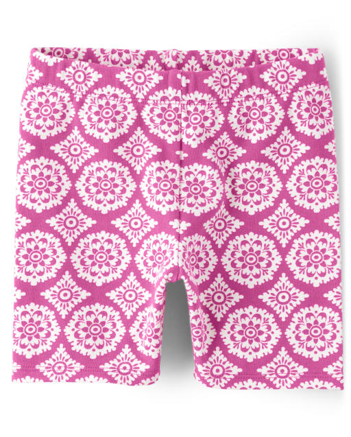 Girls Medallion Bike Shorts - Summer Sunsets - view 1