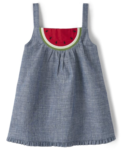 Haut en chambray pastèque pour filles - Pastèque douce - lbl_product_image_view_1