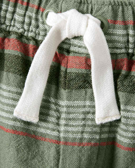 Boys Striped Pull On Shorts - Safari Camp - view 2