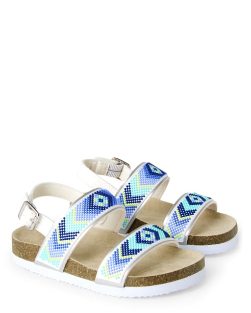 Girls Chevron Sandals - Island Getaway - view 1