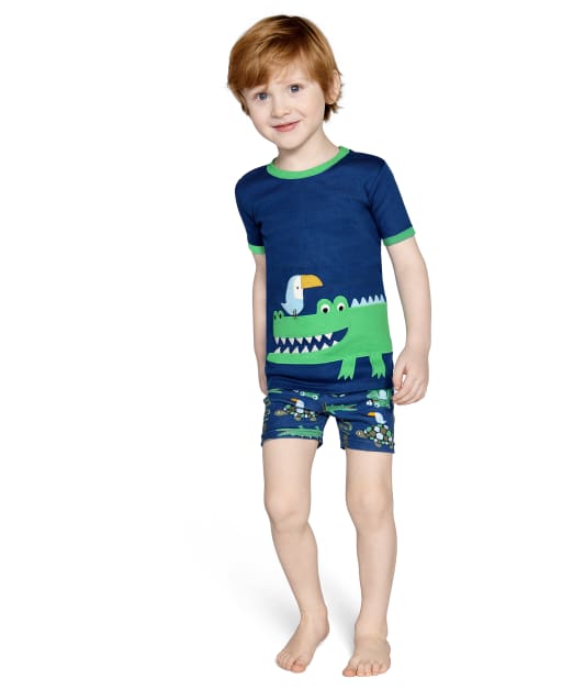 Pyjama 2 pièces en coton alligator pour garçon - Gymmies - lbl_product_image_view_1