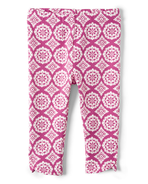 Girls Medallion Capri Leggings - Summer Sunsets - view 1